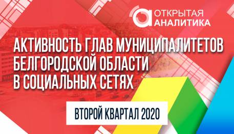 Активность глав муниципалитетов Белгородской области в социальных сетях (II квартал 2020 года)